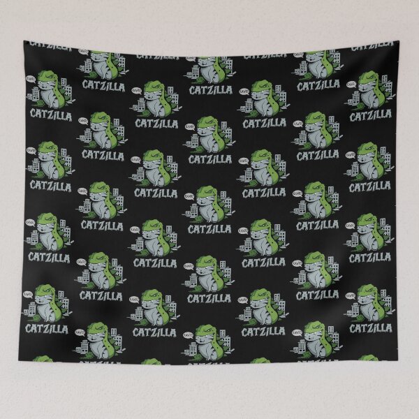 Item preview, catzilla funny kitty for cat lovers kids T-shirt| Perfect Gift designed and sold by heathesvan.
