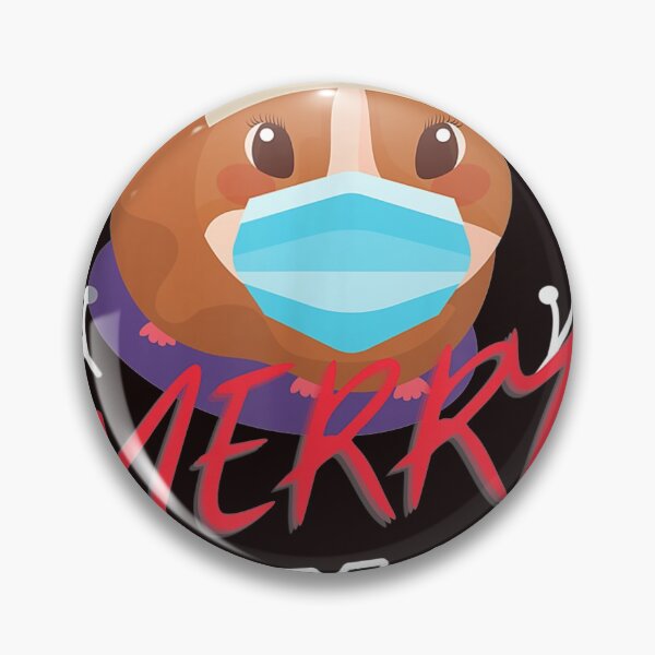 Item preview, Guinea Pig Merry Pigmas Face Mask Christmas Quarantine designed and sold by LucilleRigg.