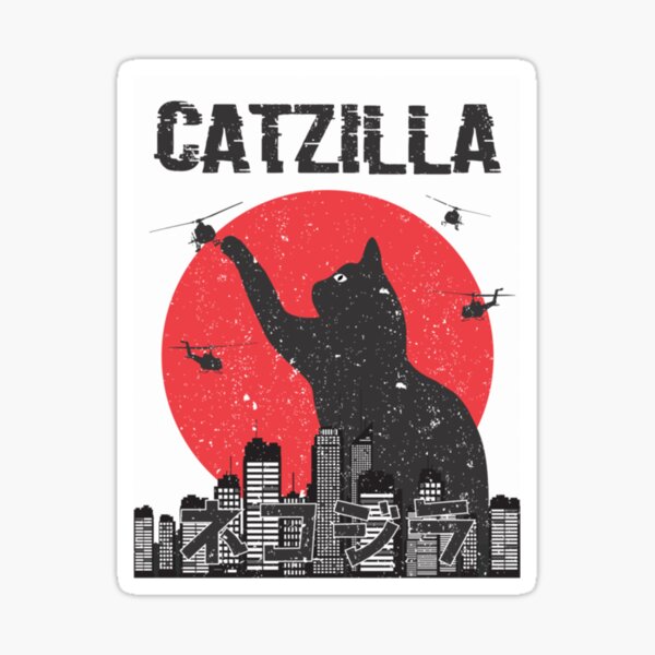 Item preview, Catzilla Japanese| Perfect Gift designed and sold by heathesvan.