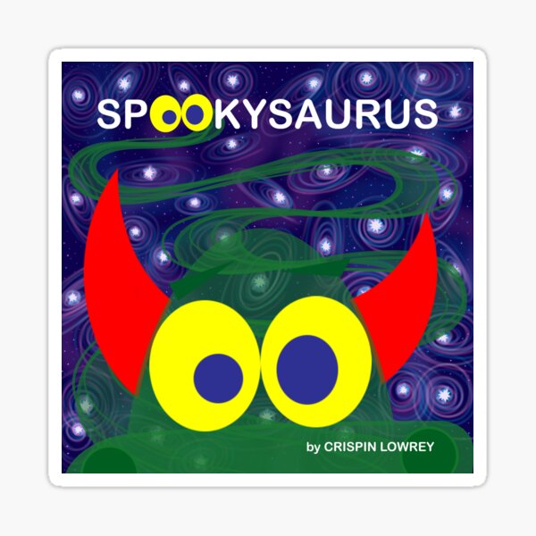 SPOOKYSAURUS Book Cover Sticker