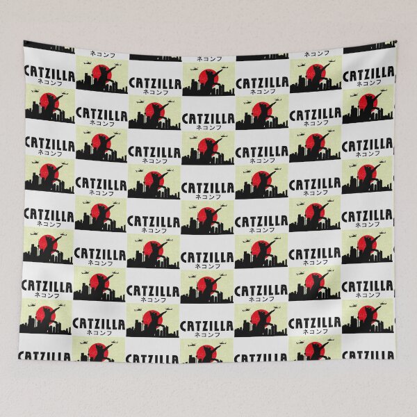 Item preview, Funny Cat Lovers Japanese Catzilla Hilarious Love Cats Lover| Perfect Gift designed and sold by heathesvan.
