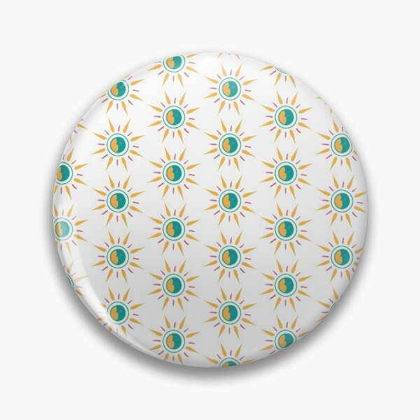 Item preview, Boho Sun Moon Graphic Pattern on White designed and sold by PyriteDesigns.
