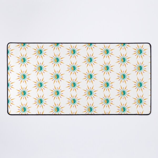 Item preview, Boho Sun Moon Graphic Pattern on White designed and sold by PyriteDesigns.