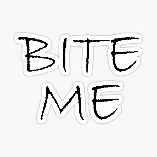 Bite Me Zombie Sticker