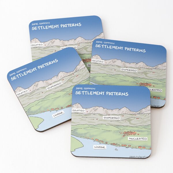 Item preview, Settlement patterns designed and sold by Sketchplanations.