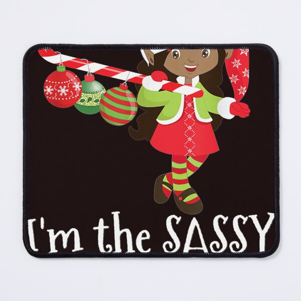 Item preview, I'm the Sassy Elf African American Girls Christmas designed and sold by LucilleRigg.