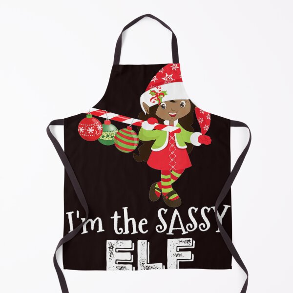 Item preview, I'm the Sassy Elf African American Girls Christmas designed and sold by LucilleRigg.