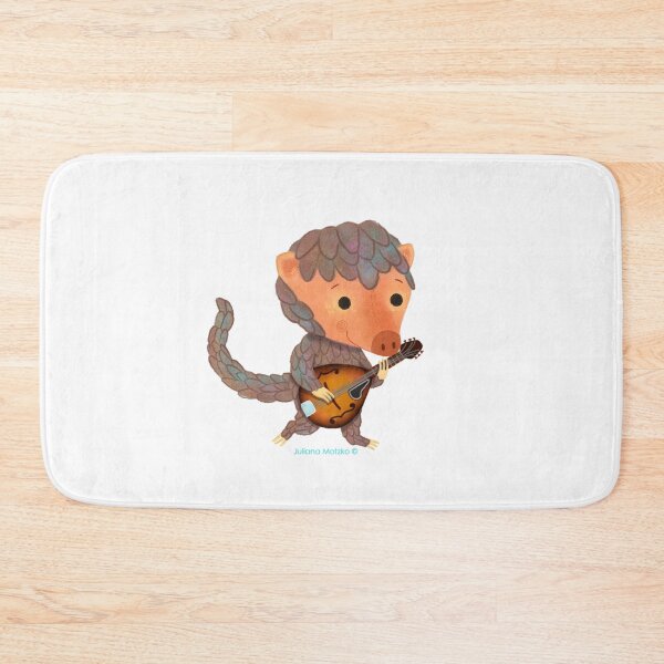 Item preview, Pangolin playing a mandolin designed and sold by julianamotzko.