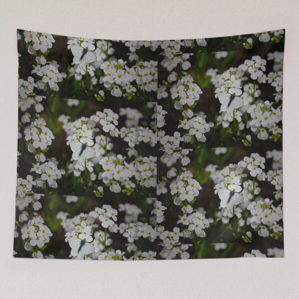 Item preview, White Butterfly & White Flowers designed and sold by ADM  Photography.