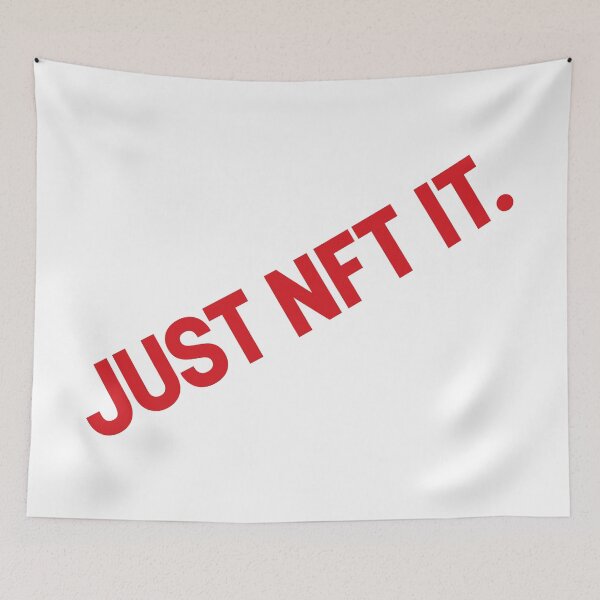 Item preview, Just NFT It (Red on White) designed and sold by STUDIO-72.