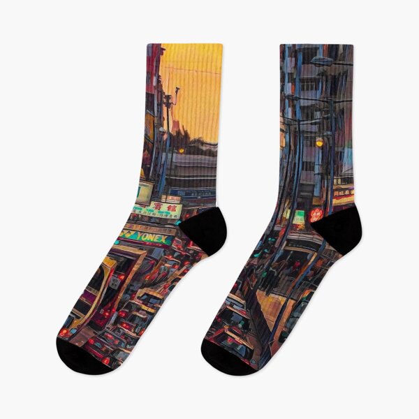Item preview, Streets of Hong Kong designed and sold by Sofia-Draws.