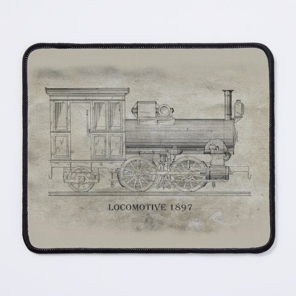 Item preview, Vintage Locomotive Old Paper Retro Design, Great Gift For Christmas designed and sold by TrulyEpoque.