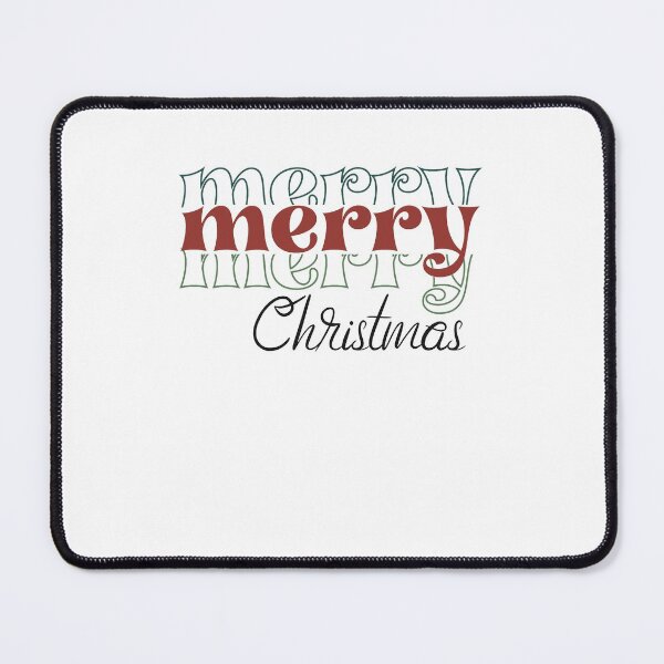 Item preview, Merry Merry Merry Christmas Retro Vintage Mid Century Christmas Holiday designed and sold by clothesy7.