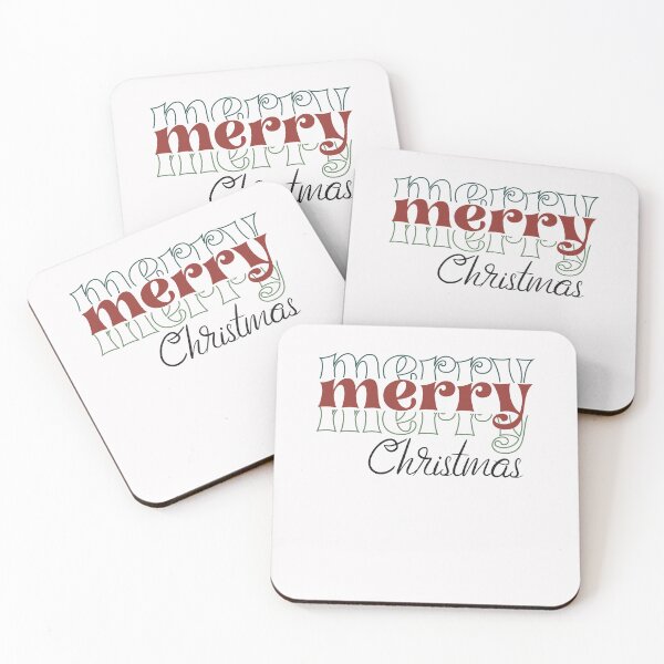 Item preview, Merry Merry Merry Christmas Retro Vintage Mid Century Christmas Holiday designed and sold by clothesy7.