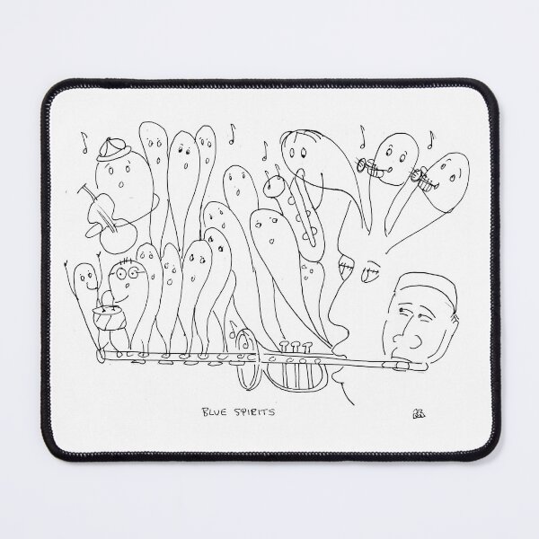 Item preview, Song Cartoon - Blue Spirits designed and sold by fred rosenthal.