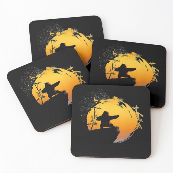 Item preview, Kung Fu Panda Po Tai Chi Sunset Silhouette designed and sold by KarolineSteine.