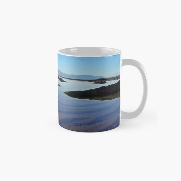 Winter Arran Reflection on Seamill Beach 1 Classic Mug