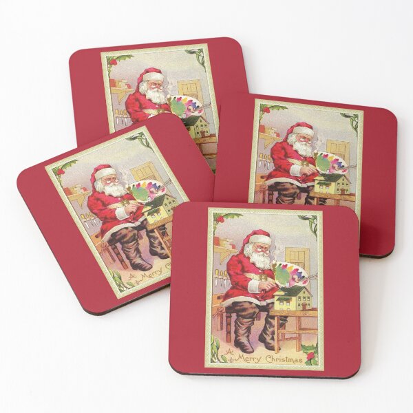 Item preview, Vintage Santa painting toy house designed and sold by aapshop.