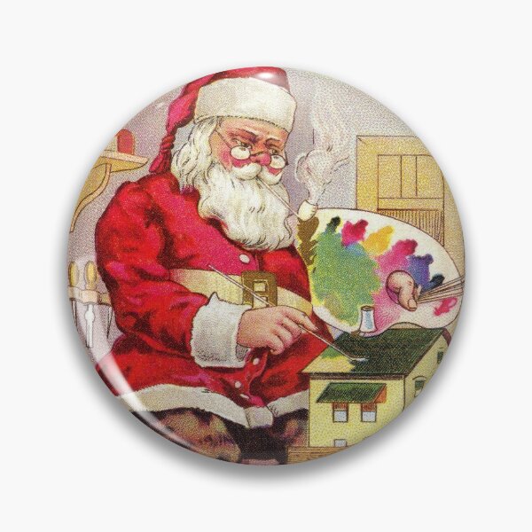Item preview, Vintage Santa painting toy house designed and sold by aapshop.