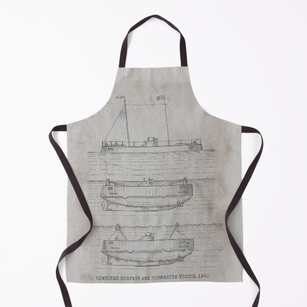 Item preview, Vintage Submarine Retro Design Illustration On Old Smudged Paper, Great Gift For Christmas designed and sold by TrulyEpoque.