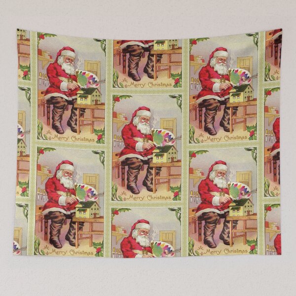 Item preview, Vintage Santa painting toy house designed and sold by aapshop.
