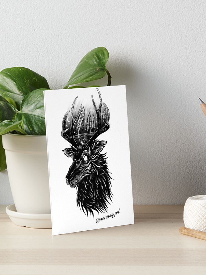 Thumbnail 1 of 2, Art Board Print, Still dear. designed and sold by Venussgrl.