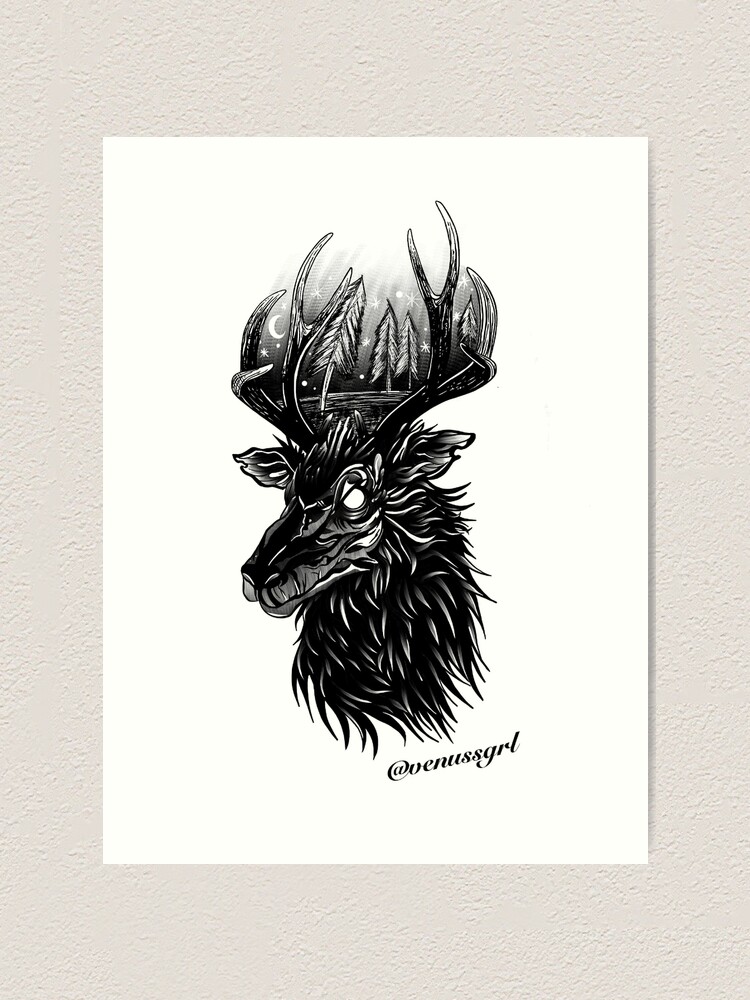 Thumbnail 1 of 3, Art Print, Still dear. designed and sold by Venussgrl.