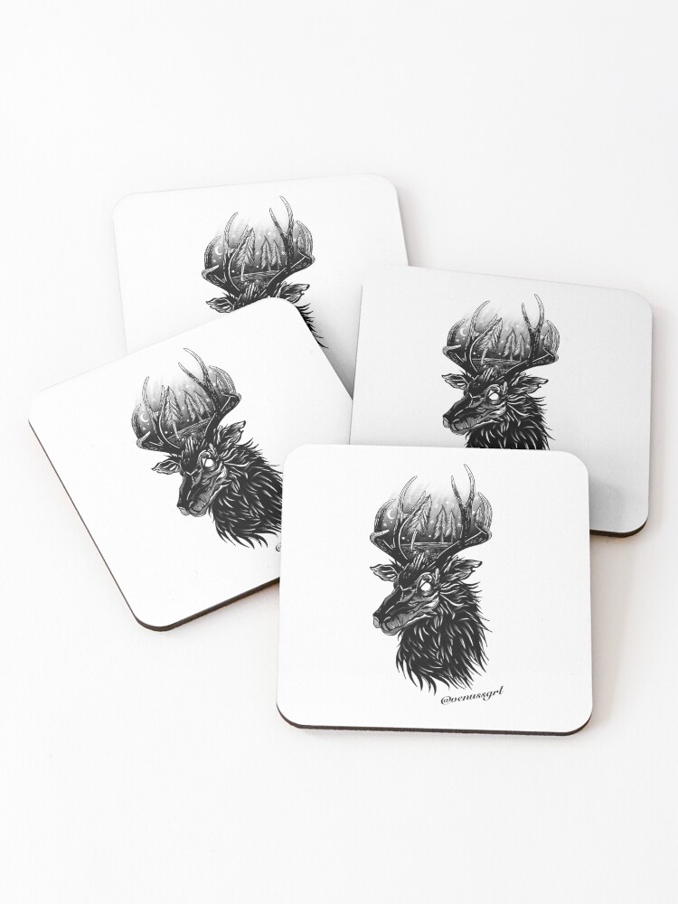 Thumbnail 1 of 5, Coasters (Set of 4), Still dear. designed and sold by Venussgrl.