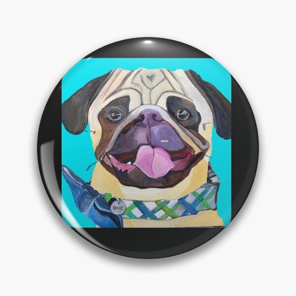 Item preview, Fawn Pug Blue designed and sold by CraigmBehn.