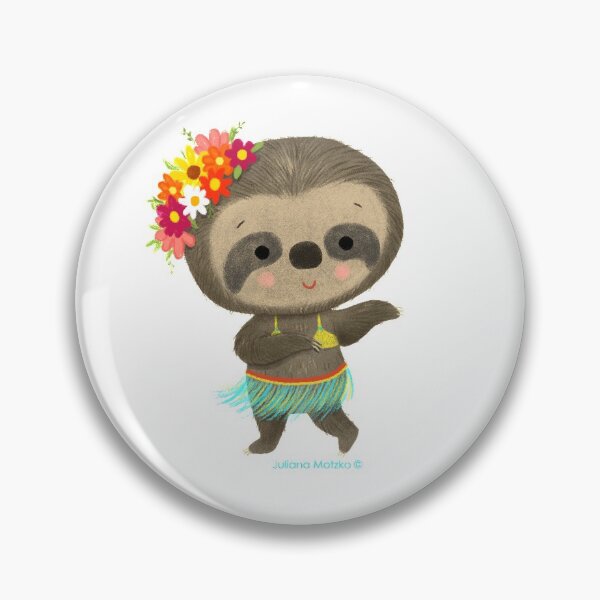 Item preview, Sloth dancing hula designed and sold by julianamotzko.