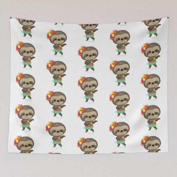 Item preview, Sloth dancing hula designed and sold by julianamotzko.