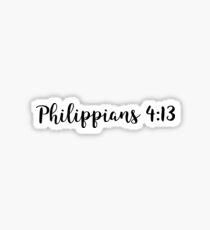 Philippians 4:13 Sticker