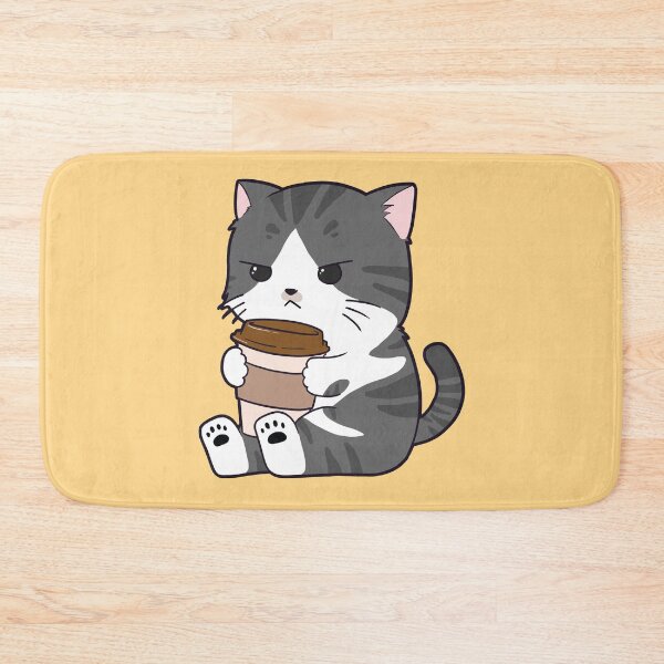 Item preview, Tabby Cat Drinking Coffee designed and sold by kittengallery.