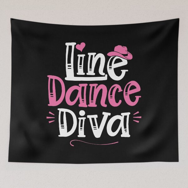 Item preview, Line Dance Diva - Western Country Dancing print designed and sold by theodoros20.
