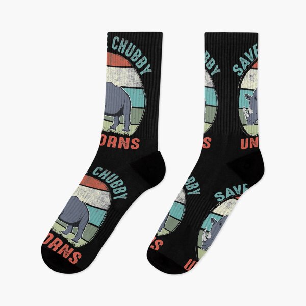 Item preview, Save The Chubby Unicorns Vintage Retro Rhino Distressed designed and sold by LAXIR.