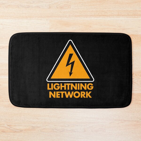 Item preview, Warning Lightning Network Sign - Bitcoin designed and sold by NautilusMare.