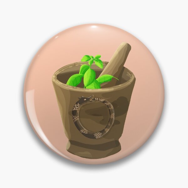 Item preview, Wooden mortar with Ouroboros decoration and basil designed and sold by Amalus-files.