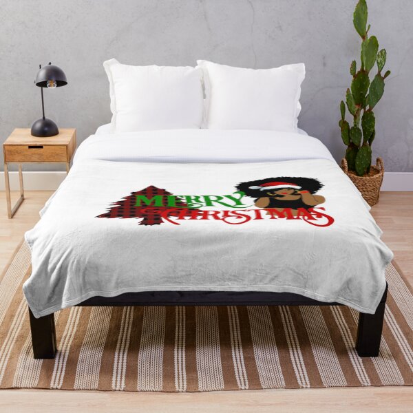 Item preview, Merry Christmas, Christmas, New Year, Christmas Girl, Afro Woman, Afro Lady designed and sold by ArtHolidayPrint.