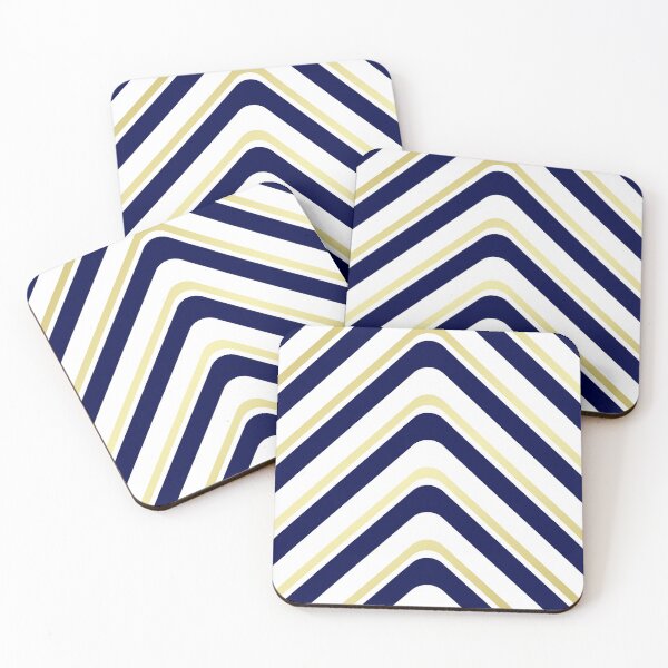 Item preview, Dark blue and gold chevron designed and sold by MrJean.