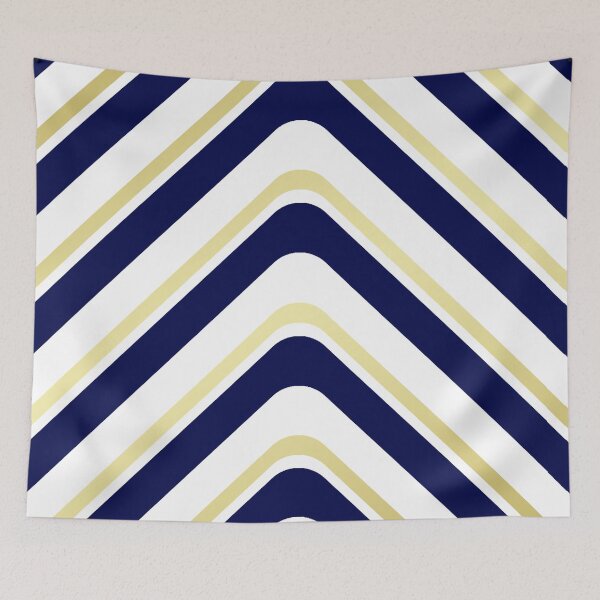 Item preview, Dark blue and gold chevron designed and sold by MrJean.