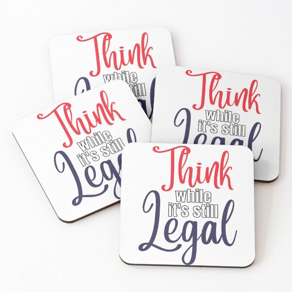 Item preview, Think while it's still legal, red white & blue designed and sold by Auntieck.
