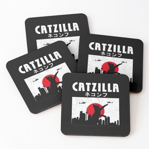 Item preview, Catzilla Japanese Vintage Sunset Style Cat Lover| Perfect Gift designed and sold by heathesvan.