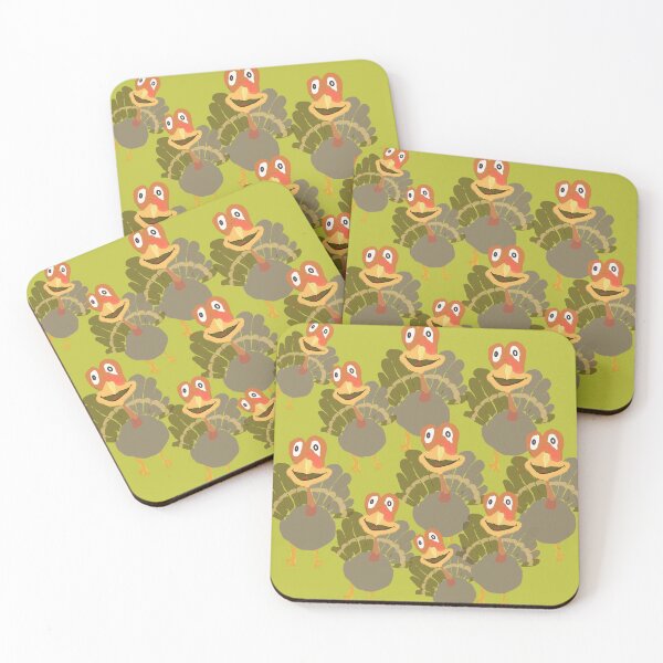 Item preview, Funny Turkeys Green designed and sold by ArtMeetsPizza.