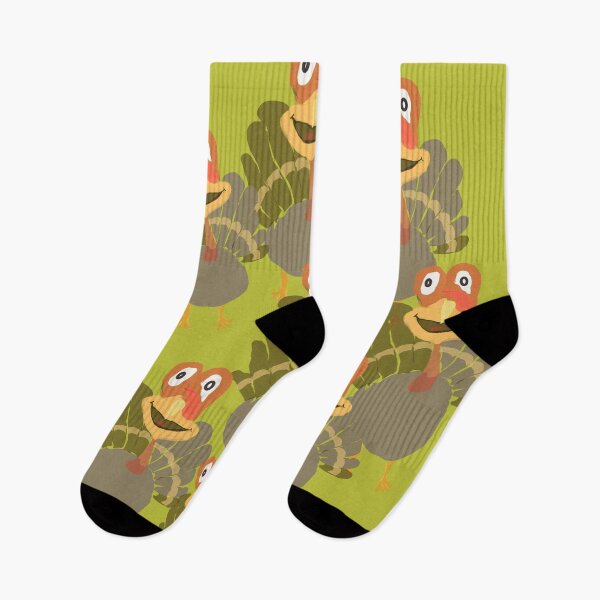 Item preview, Funny Turkeys Green designed and sold by ArtMeetsPizza.