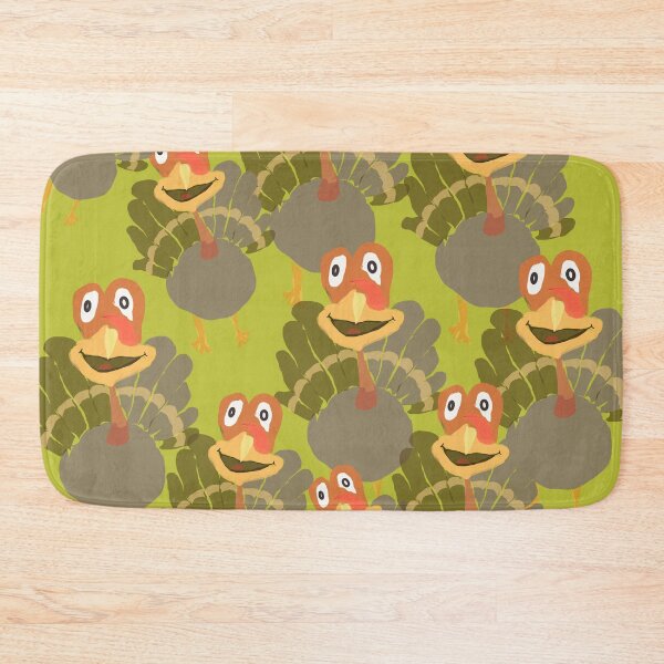 Item preview, Funny Turkeys Green designed and sold by ArtMeetsPizza.