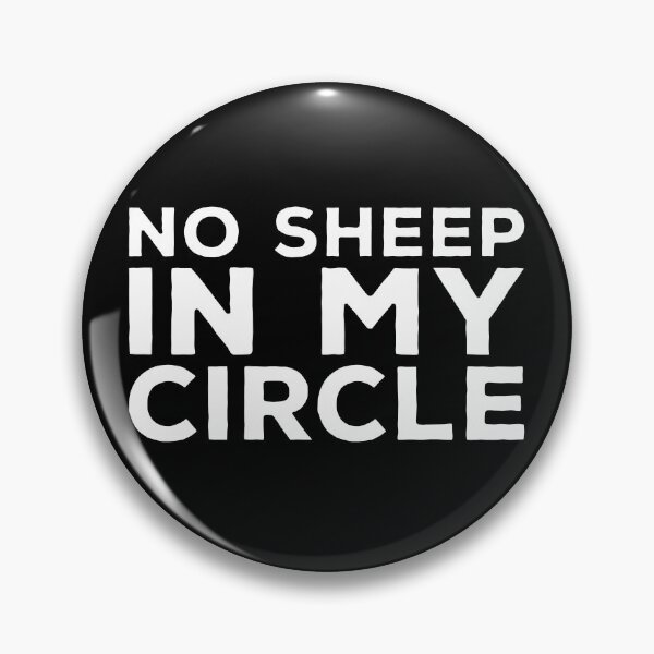 Item preview, No Sheep in my Circle simple letters designed and sold by ciaobebo.