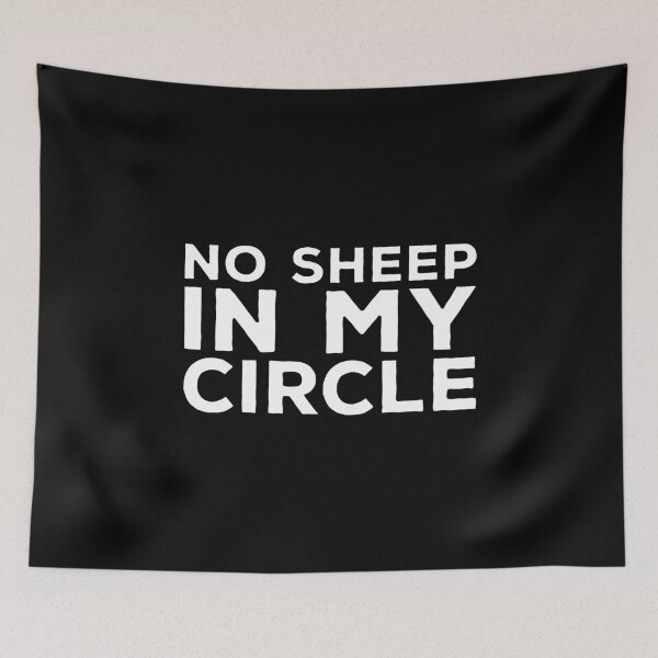 Item preview, No Sheep in my Circle simple letters designed and sold by ciaobebo.