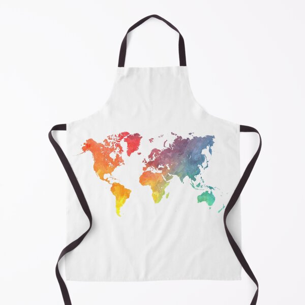 Item preview, Map of the world colored designed and sold by JBJart.