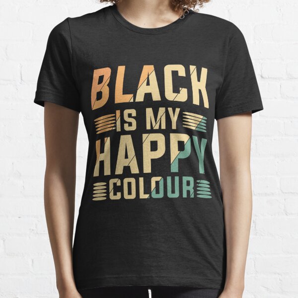 Black Is My Happy Color Slim Fit' Travel Mug