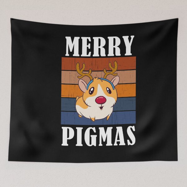 Item preview, Funny Guinea Pig Merry Pigmas Christmas designed and sold by Club7Studios.